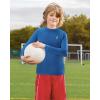 imageRoadbox Boys Girls Compression Shirts  Youth Long Sleeve Athletic Undershirt Mock Neck for Football Baseball Basketball2packblackroyal Blue