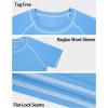 imageRoadbox Boys Rash Guard Short Sleeve Swim Shirt UPF 50 UV Water Shirts for Kids Surf Fishing Sun Protection RashguardMedium Blue
