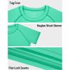 imageRoadbox Boys Rash Guard Short Sleeve Swim Shirt UPF 50 UV Water Shirts for Kids Surf Fishing Sun Protection RashguardSeaweed Green