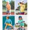imageRoadbox Boys Rash Guard Swim Shirt UPF 50 Sun Protection Long Sleeve Quick Dry Swimming Fishing Shirts for Kids YouthGray Orange