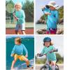 imageRoadbox Boys Rash Guard Swim Shirt UPF 50 Sun Protection Long Sleeve Quick Dry Swimming Fishing Shirts for Kids YouthLightgrayishblue