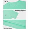 imageRoadbox Boys Rash Guard Swim Shirt UPF 50 Sun Protection Short Sleeve Quick Dry Rashguard Water Shirt for Kids2packlight Aqua Blueseagrass Green