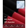 imageRoadbox Boys Swim Jammers Quick Dry Youth Competitive Swim Team Shorts UPF 50 Bathing Athletic Compression Swim TrunksBlack Hits Red