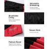imageRoadbox Boys Swim Jammers Quick Dry Youth Competitive Swim Team Shorts UPF 50 Bathing Athletic Compression Swim TrunksBlack Hits Red