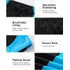 imageRoadbox Boys Swim Jammers Quick Dry Youth Competitive Swim Team Shorts UPF 50 Bathing Athletic Compression Swim TrunksBlack With Blue
