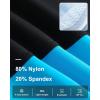 imageRoadbox Boys Swim Jammers Quick Dry Youth Competitive Swim Team Shorts UPF 50 Bathing Athletic Compression Swim TrunksBlack With Blue