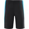 imageRoadbox Boys Swim Jammers Quick Dry Youth Competitive Swim Team Shorts UPF 50 Bathing Athletic Compression Swim TrunksBlack With Blue
