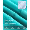 imageRoadbox Boys Swim Jammers Quick Dry Youth Competitive Swim Team Shorts UPF 50 Bathing Athletic Compression Swim TrunksLake Green
