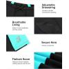 imageRoadbox Boys Swim Jammers Quick Dry Youth Competitive Swimsuit UPF 50 Bathing Kids Athletic Compression Swimming ShortsBlackLack Green