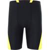 imageRoadbox Boys Swim Jammers Quick Dry Youth Competitive Swimsuit UPF 50 Bathing Kids Athletic Compression Swimming ShortsBlackLight Yellow
