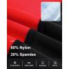 imageRoadbox Boys Swim Jammers Quick Dry Youth Competitive Swimsuit UPF 50 Bathing Kids Athletic Compression Swimming ShortsBlackRed