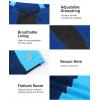 imageRoadbox Boys Swim Jammers Quick Dry Youth Competitive Swimsuit UPF 50 Bathing Kids Athletic Compression Swimming ShortsDark BlueBlue