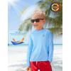 imageRoadbox Boys UPF 50 Rash Guard Swim Shirt Kids Long Sleeve Sun Protection Shirts Youth UV Athletic Beach Rashguard1 Pack Blue