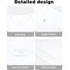 imageRoadbox Boys UPF 50 Rash Guard Swim Shirt Kids Long Sleeve Sun Protection Shirts Youth UV Athletic Beach Rashguard1 Pack White
