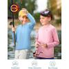 imageRoadbox Boys UPF 50 Rash Guard Swim Shirt Kids Long Sleeve Sun Protection Shirts Youth UV Athletic Beach Rashguard2 Pack Light Bluelight Pink