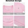 imageRoadbox Boys UPF 50 Rash Guard Swim Shirt Kids Long Sleeve Sun Protection Shirts Youth UV Athletic Beach Rashguard2 Pack Light Bluelight Pink