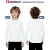 imageRoadbox Boys UPF 50 Rash Guard Swim Shirt Kids Long Sleeve Sun Protection Shirts Youth UV Athletic Beach Rashguard2 Pack Light Bluewhite