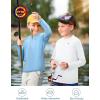 imageRoadbox Boys UPF 50 Rash Guard Swim Shirt Kids Long Sleeve Sun Protection Shirts Youth UV Athletic Beach Rashguard2 Pack Light Bluewhite