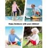 imageRoadbox Boys UPF 50 Rash Guard Swim Shirt Kids Long Sleeve Sun Protection Shirts Youth UV Athletic Beach Rashguard2 Pack Medium Bluegrey