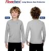 imageRoadbox Boys UPF 50 Rash Guard Swim Shirt Kids Long Sleeve Sun Protection Shirts Youth UV Athletic Beach Rashguard2 Pack Medium Bluegrey