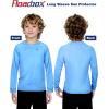 imageRoadbox Boys UPF 50 Rash Guard Swim Shirt Kids Long Sleeve Sun Protection Shirts Youth UV Athletic Beach Rashguard2 Pack Medium Bluelime Green