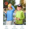 imageRoadbox Boys UPF 50 Rash Guard Swim Shirt Kids Long Sleeve Sun Protection Shirts Youth UV Athletic Beach Rashguard2 Pack Medium Bluelime Green