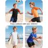 imageRoadbox Boys UPF 50 Rash Guard Swim Shirt Short Sleeve Water Surf Fishing Sun Shirts Kids Youth UV Protection RashguardDark Blue