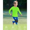 imageRoadbox Boys Youth Compression Shirts  Long Sleeve Athletic Undershirt Kids Quick Dry Base Layers for Baseball Soccer1packfluorescent Green