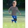 imageRoadbox Boys Youth Compression Shirts  Long Sleeve Athletic Undershirt Kids Quick Dry Base Layers for Baseball Soccer1packgray