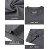 imageRoadbox Boys Youth Compression Shirts  Long Sleeve Athletic Undershirt Kids Quick Dry Base Layers for Baseball Soccer1packgray