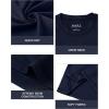 imageRoadbox Boys Youth Compression Shirts  Long Sleeve Athletic Undershirt Kids Quick Dry Base Layers for Baseball Soccer1packnavy Blue