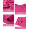 imageRoadbox Boys Youth Compression Shirts  Long Sleeve Athletic Undershirt Kids Quick Dry Base Layers for Baseball Soccer1packrose Red