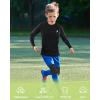 imageRoadbox Boys Youth Compression Shirts  Long Sleeve Athletic Undershirt Kids Quick Dry Base Layers for Baseball Soccer2packblack black
