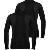 imageRoadbox Boys Youth Compression Shirts  Long Sleeve Athletic Undershirt Kids Quick Dry Base Layers for Baseball Soccer2packblack black