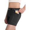 imageRoadbox Girls Volleyball Shorts 4 Kids Athletic Spandex Biker Youth Compression Shorts with Pockets for Dance GymnasticsBlackblack