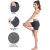 imageRoadbox Girls Volleyball Shorts 4 Kids Athletic Spandex Biker Youth Compression Shorts with Pockets for Dance GymnasticsGray