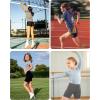 imageRoadbox Girls Volleyball Spandex Shorts 5quot Youth Bike Athletic Compression Shorts for Gymnastics Dance Yoga with PocketsBlack