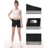 imageRoadbox Girls Volleyball Spandex Shorts Youth Biker Shorts with Pockets Athletic Compression Short for Yoga Gymnastics Dance1packblack