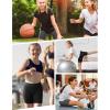imageRoadbox Girls Volleyball Spandex Shorts Youth Biker Shorts with Pockets Athletic Compression Short for Yoga Gymnastics Dance2packblackgray