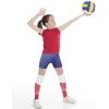 imageRoadbox Girls Volleyball Spandex Shorts Youth Biker Shorts with Pockets Athletic Compression Short for Yoga Gymnastics Dance2packblackhaze Blue