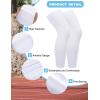 imageRoadbox Kids Long Leg Sleeve 2 Pairs NonSlip Protection Knee Compression Leg Sleeves for Youth Boy Girl Basketball FootballBlackwhite