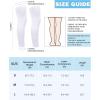 imageRoadbox Kids Long Leg Sleeve 2 Pairs NonSlip Protection Knee Compression Leg Sleeves for Youth Boy Girl Basketball FootballWhitewhite