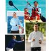 imageRoadbox Mens 14 Zip Pullover Long Sleeve UPF 50 UV Sun Protection Shirts Swim Rash Guard Tops for Running FishingLight Blue