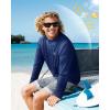 imageRoadbox Mens 14 Zip Pullover Long Sleeve UPF 50 UV Sun Protection Shirts Swim Rash Guard Tops for Running FishingSea Blue