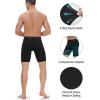 imageRoadbox Mens Compression Shorts with Pocket 12 Pack Spandex Running Athletic Workout Performance Underwear Quick DryBlack