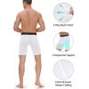 imageRoadbox Mens Compression Shorts with Pocket 12 Pack Spandex Running Athletic Workout Performance Underwear Quick DryWhite