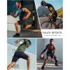 imageRoadbox Mens Compression Shorts with Pocket 12 Pack Spandex Running Athletic Workout Performance Underwear Quick DryWhite