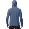 imageRoadbox Mens Long Sleeve Sun Shirts 2 Pack UPF 50 UV Protection Hoodie Shirt for Fishing Hiking Running Workout Swim2 Pack Deep Gray Blueorange