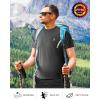 imageRoadbox Mens Rash Guard Short Sleeve UPF 50 UV Sun Protection Water TShirts Cool Dry Swim Shirts for Surf Beach FishingDark Gray