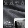 imageRoadbox Mens Rash Guard Short Sleeve UPF 50 UV Sun Protection Water TShirts Cool Dry Swim Shirts for Surf Beach FishingDark Gray